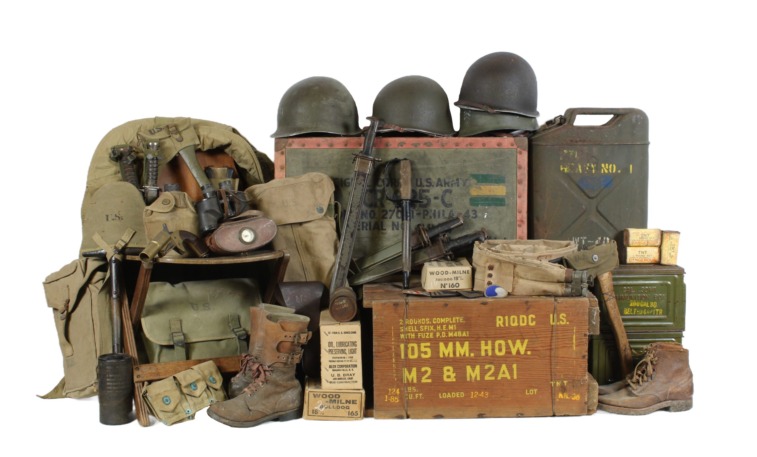 US ARMY, pièces authentiques des zones de combats...