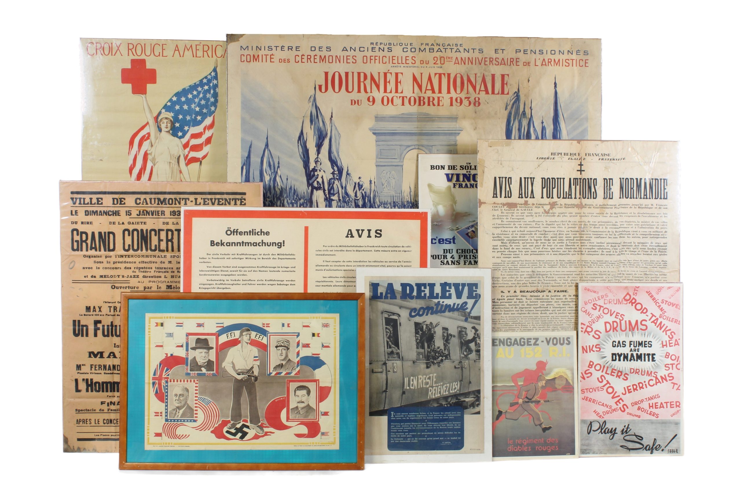 Importante collection d'Affiches de propagandes et publicitaire...