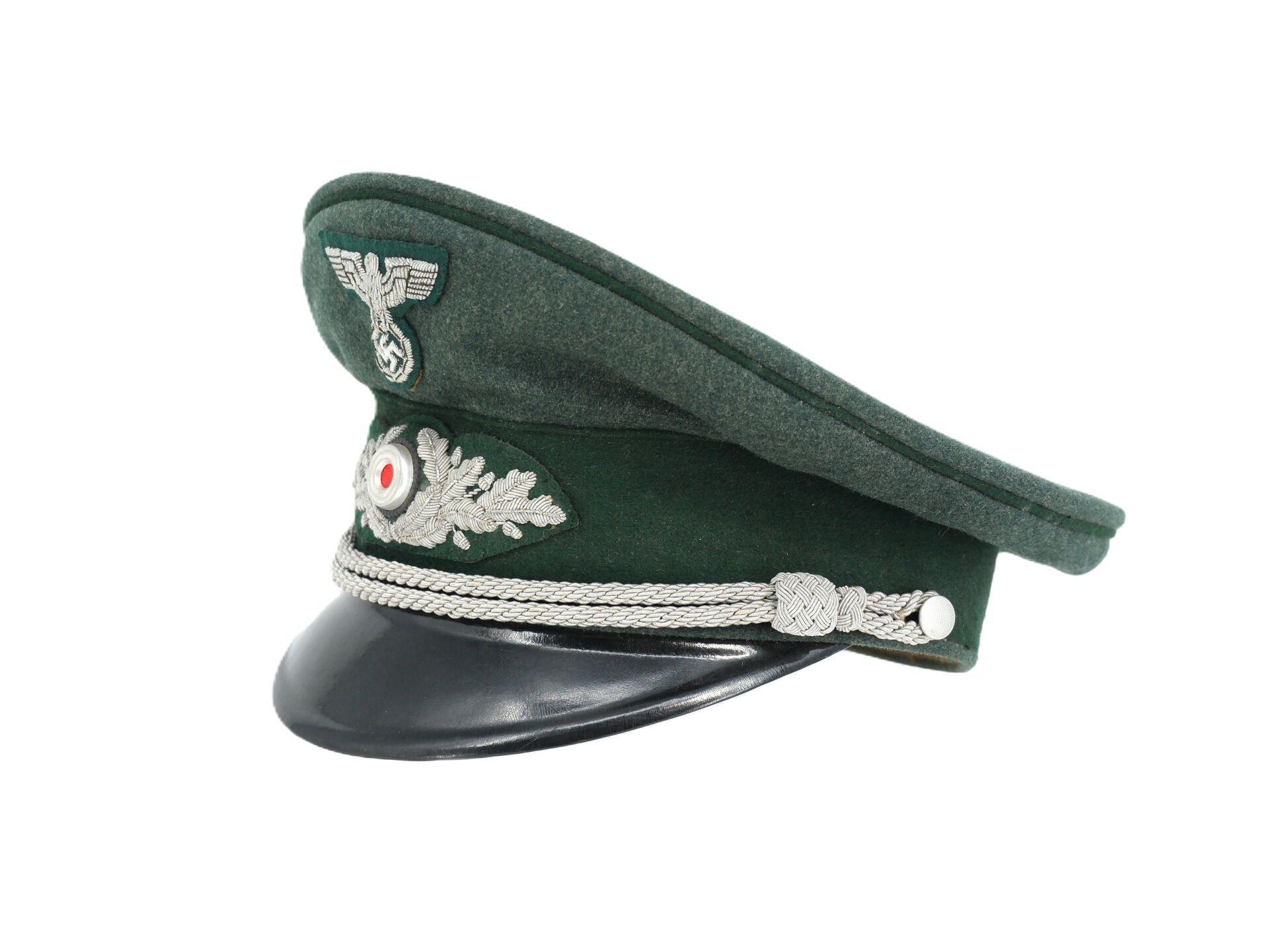 Casquette d'officier - Service des forêts du Reich.