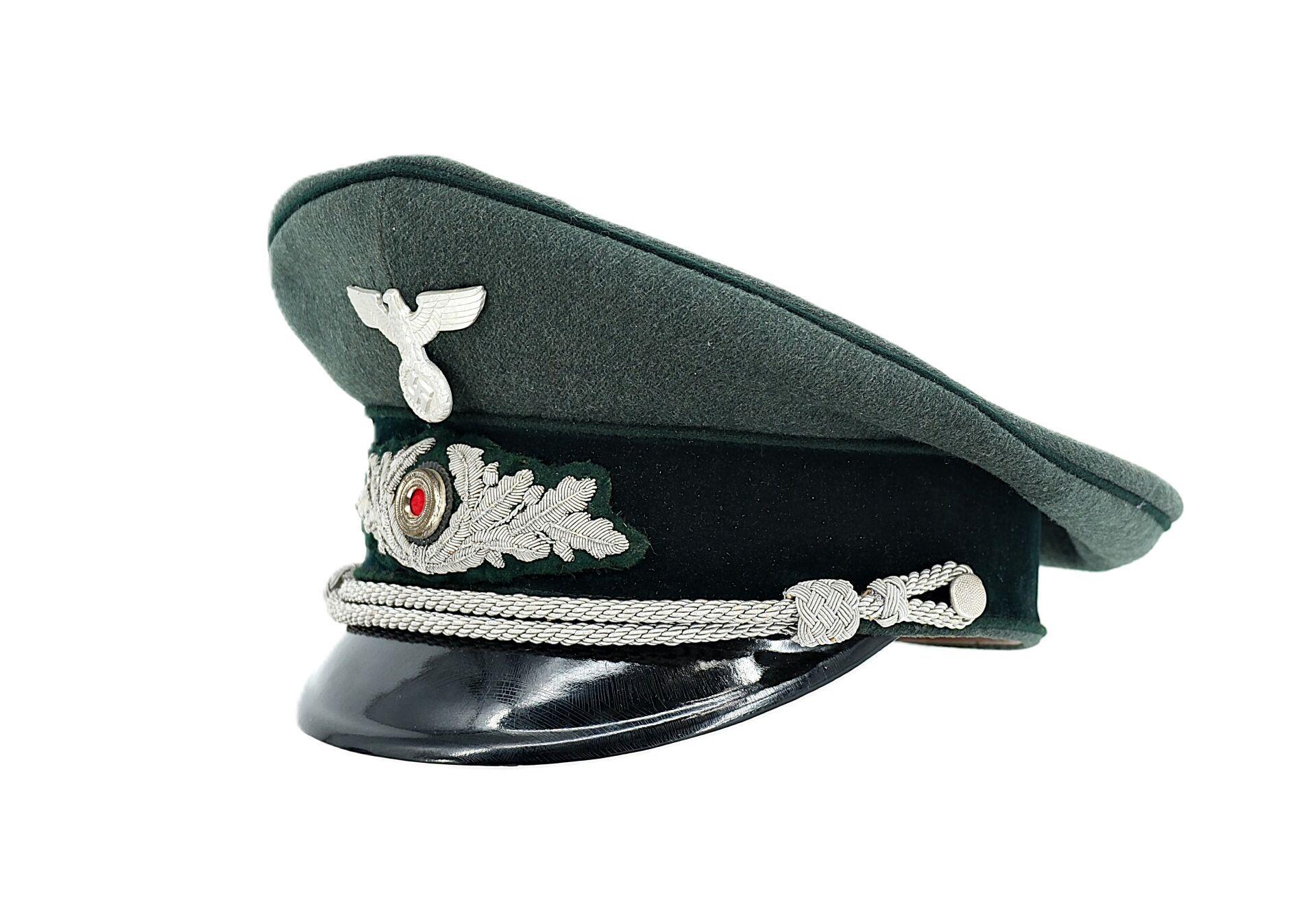 Casquette d'officier - Service des forêts du Reich.