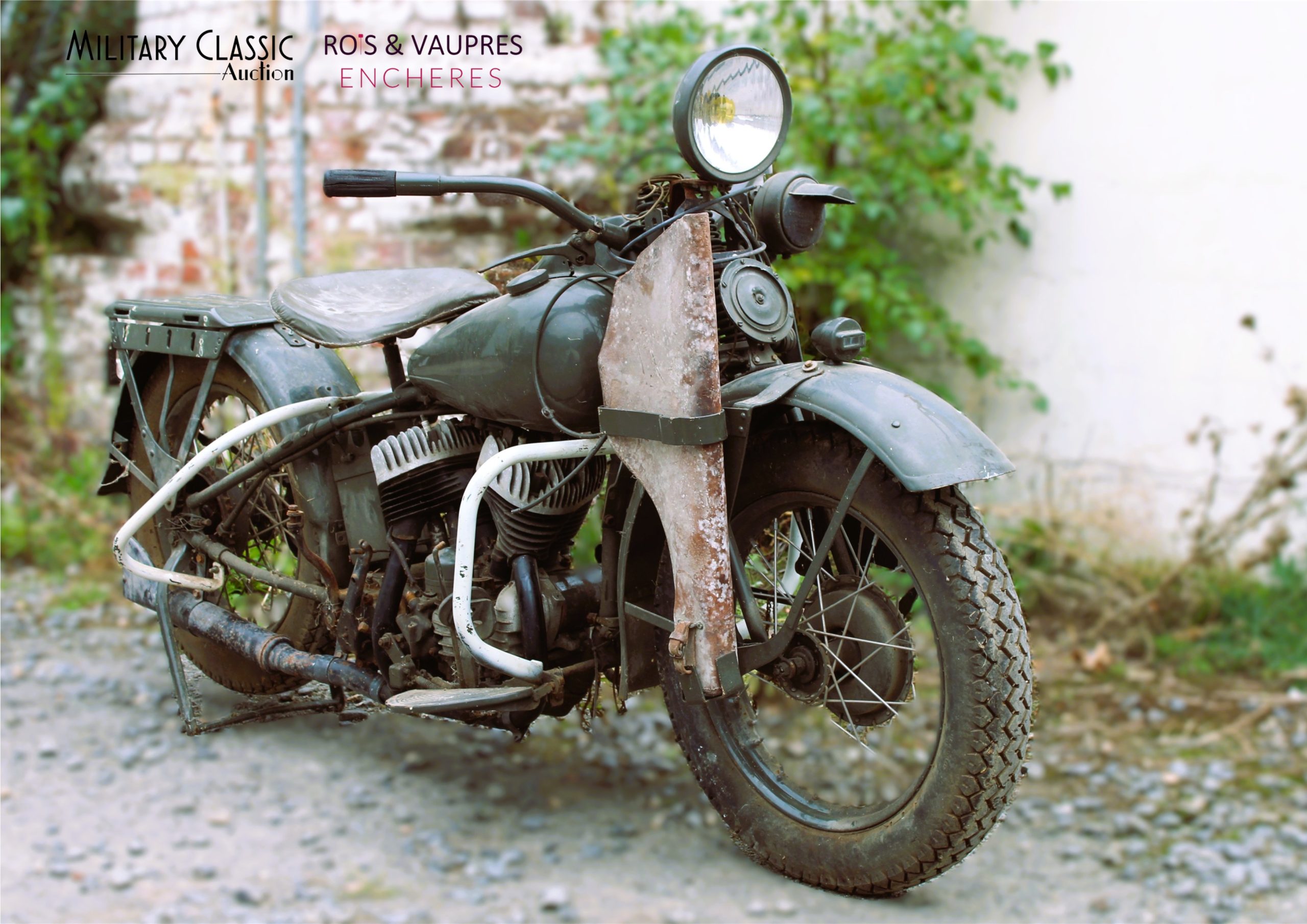 HARLEY DAVIDSON WLA 1942 "barn find"