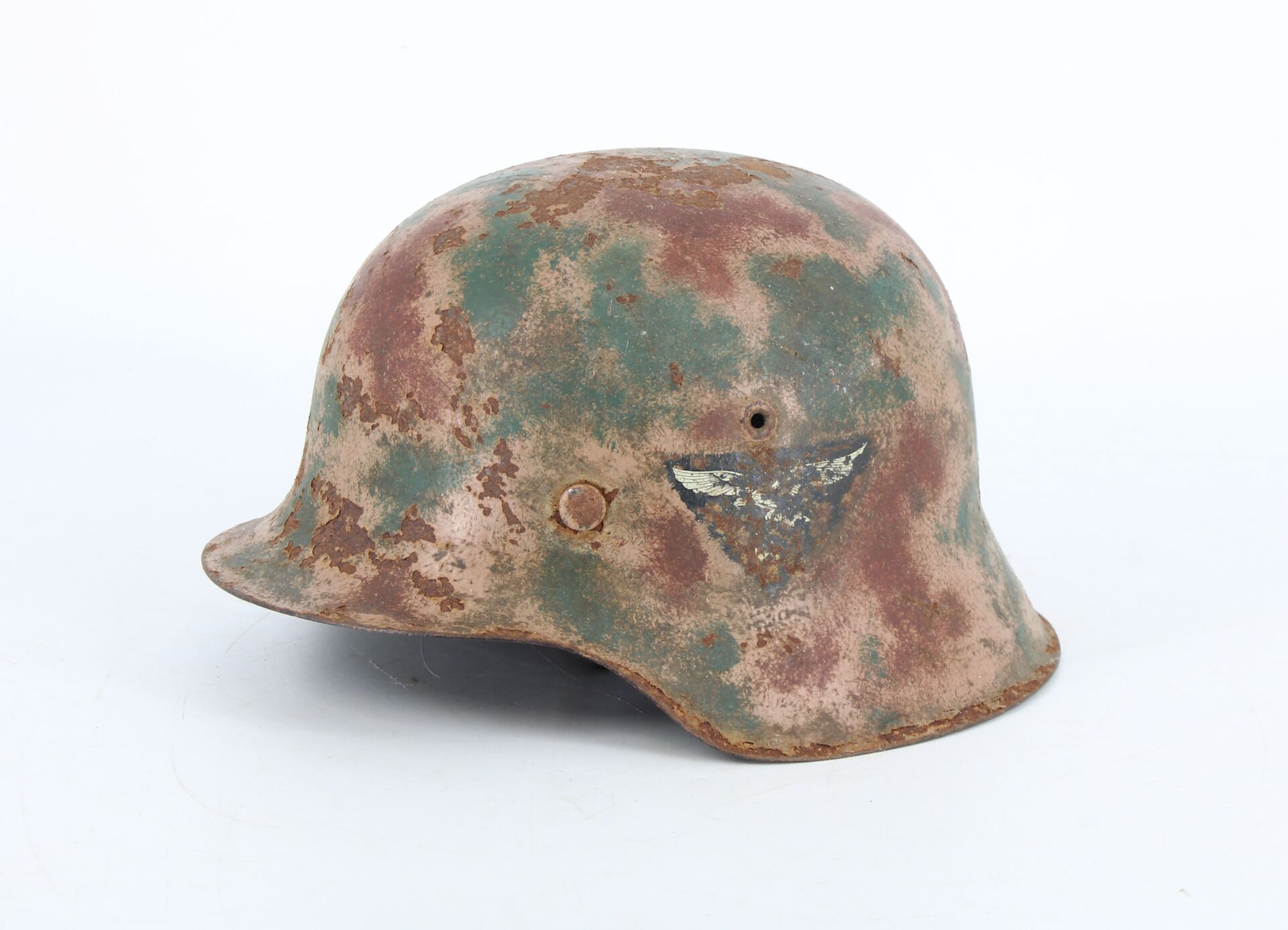 Coque de casque Modèle 42 camouflée trois tons - Luftwaffe