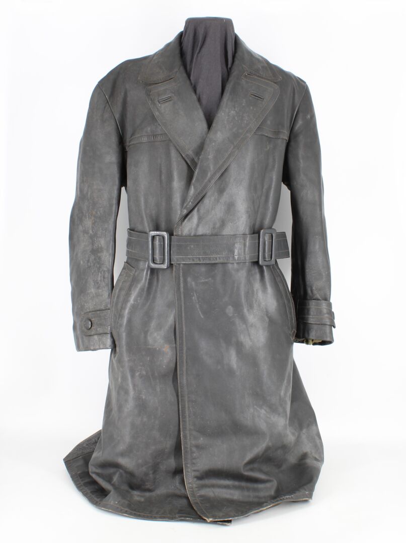 Manteau d'officier en cuir - Type Wehrmacht