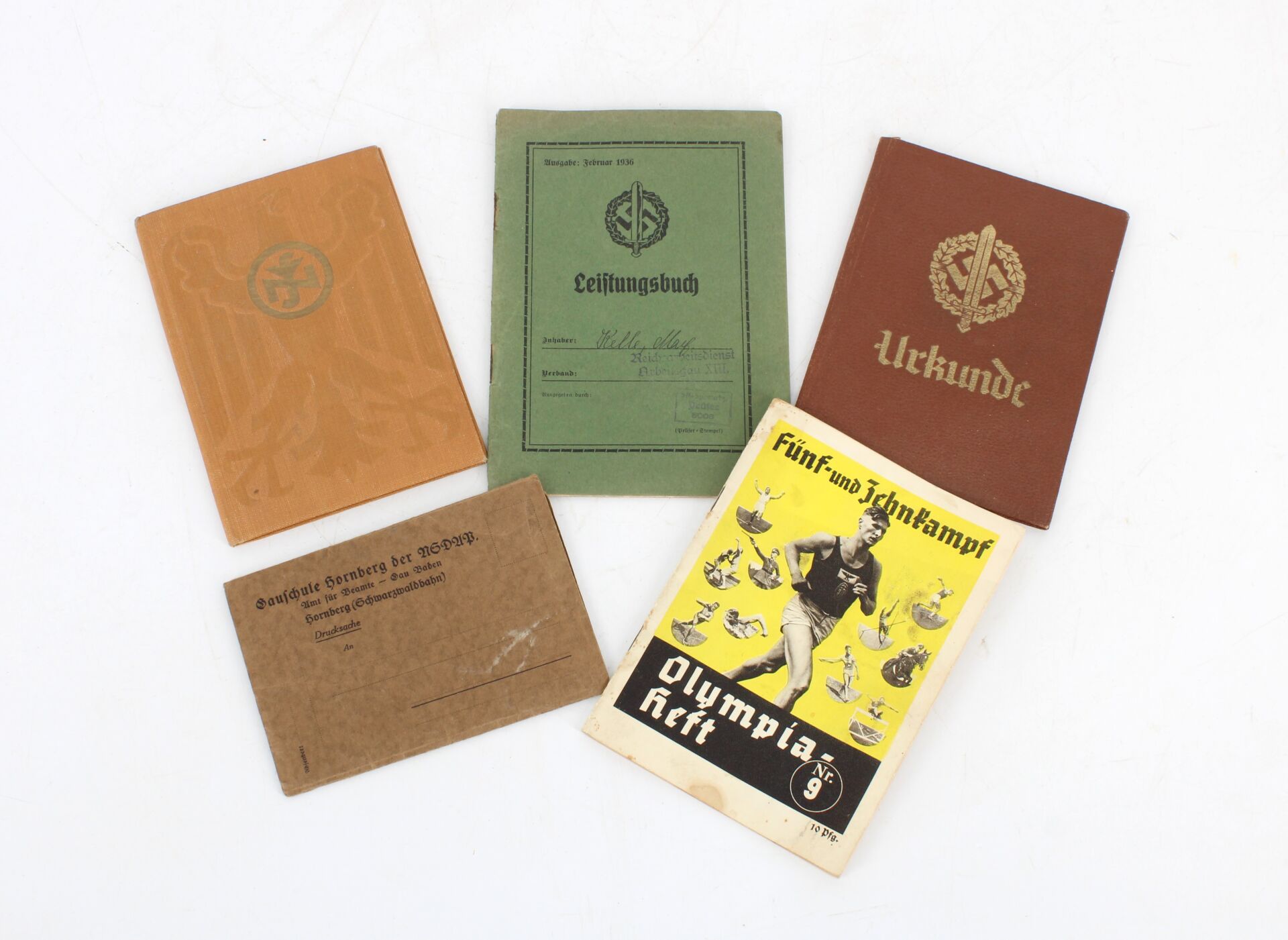 Lot livrets & documents - NSDAP / SA