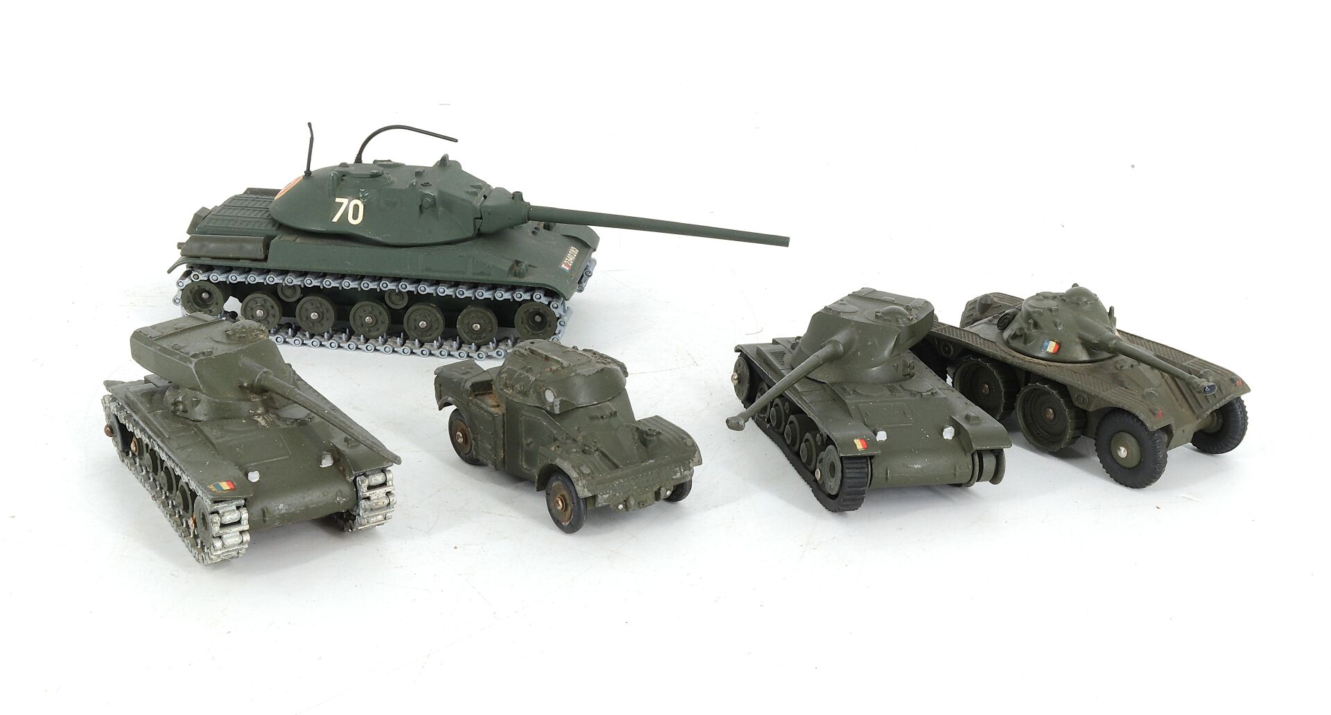 Lot de cinq véhicules - Armée Française