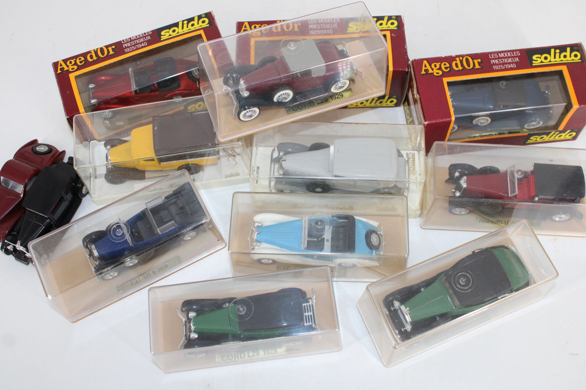 Lot de 13 véhicules miniatures 1920/1940 - Rolls Royce, Delahaye, Cord L29... – Image 8