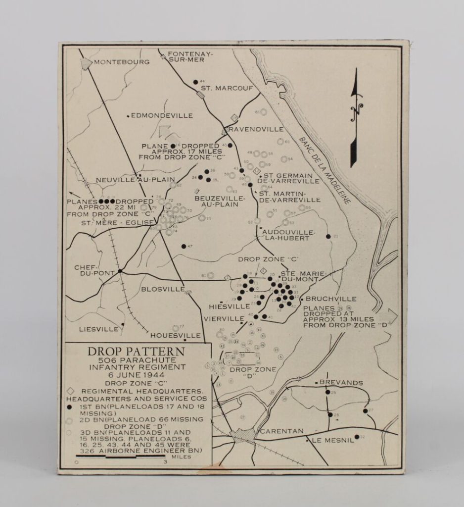 Carte De Zone De Largage Du 506th Parachute Infantry Regiment 6 Juin carte-de-zone-de-largage-du-506th-parachute-infantry-regiment-6-juin