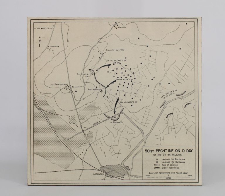 Carte du 501st Parachute Infantry Regiment – 6 juin 1944 - Military ...